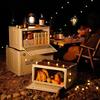 Quyoubang Q522 Outdoor Folding Storage Box with Wooden Lid