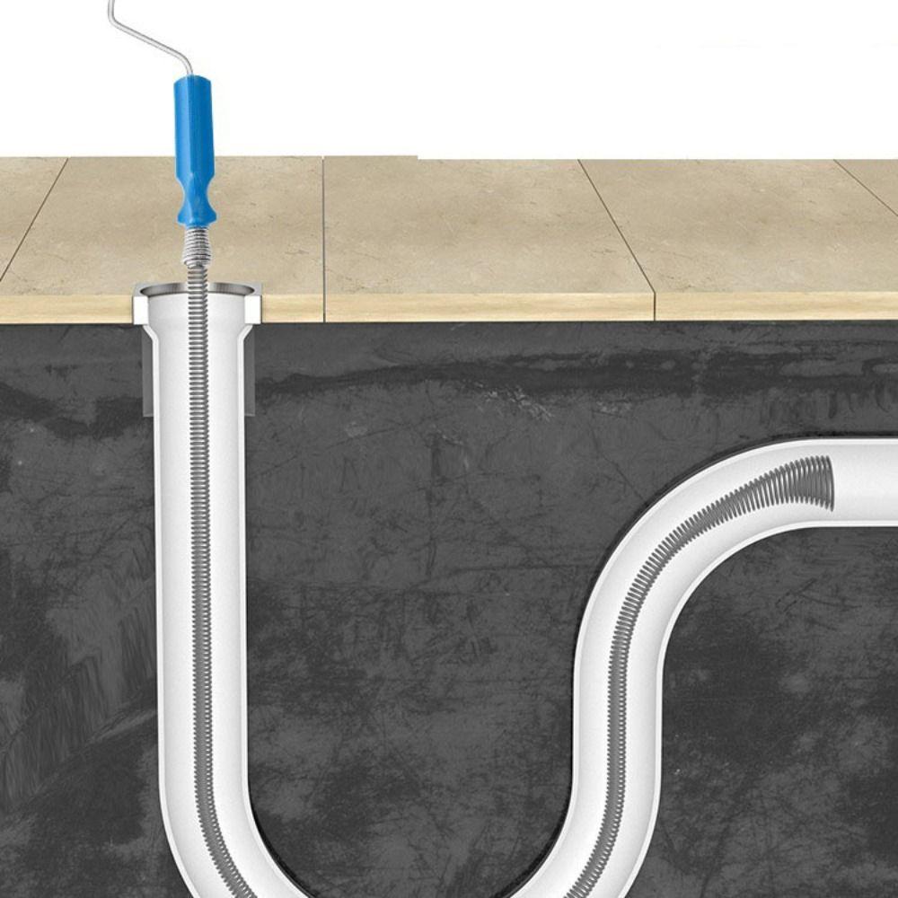Инструмент для прочистки канализации из нержавеющей стали, гибкий инструмент для прочистки сливов, инструмент для прочистки труб на кухне