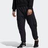 Adidas Мужские однотонные комфортные спортивные брюки для бега, черные HE7460