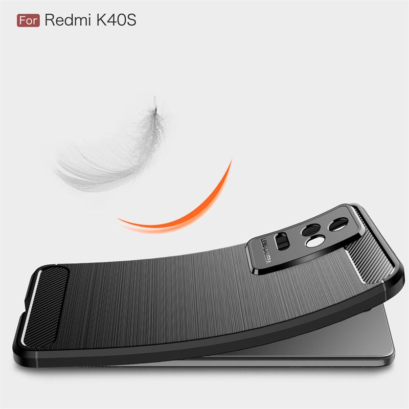 Для Xiaomi Poco F4 Little F 4 PocoF4 5G чехол из углеродного волокна силиконовый бампер чехлы для телефонов для Redmi K40S матовый мягкий TPU задняя крышка