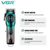 VGR 166 Профессиональная Умная Цифровая Перезаряжаемая Машинка для Стрижки Волос с Основанием с Градиентной Лентой Регулируемая Электрическая Push-машинка для Стрижки Волос Форма для Вырезания на Волосах