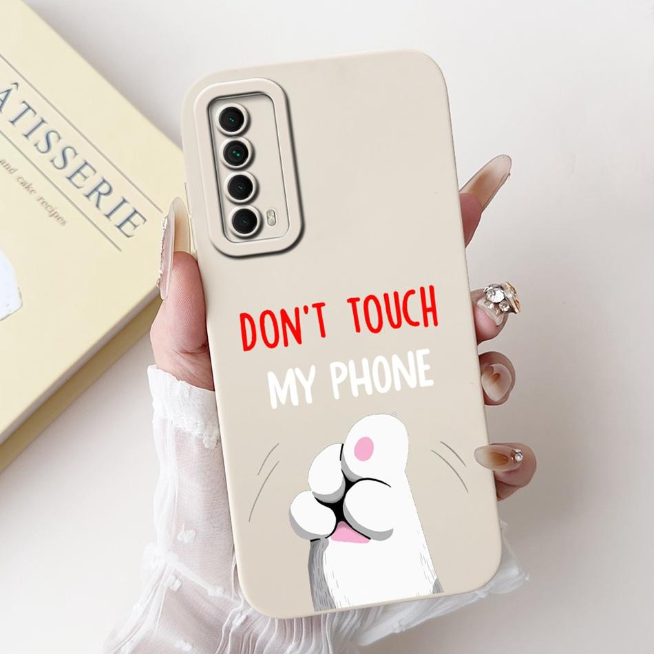 For Huawei P Smart 2021 Case Huawei Y7a PPA-LX3 PPA-LX2 PPA-LX3 Cute Panda Rabbit Soft Silicone Shockproof Phone Cases