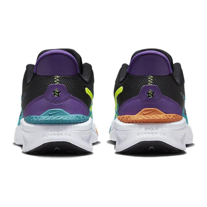 Nike Star Runner 4 SE Comfortable Casual Sports Shock Absorbing Durable Low Top Running Shoes Kids Sneakers Green Purple FJ1805-300
