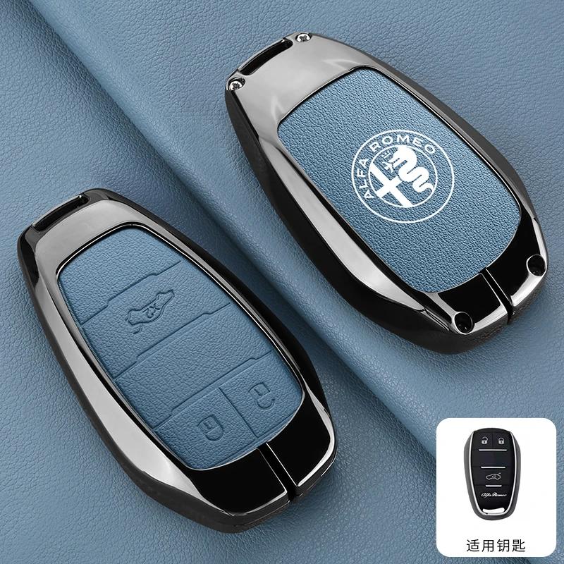 For Alfa Romeo 2026 Hot Sticker for Alfa Romeo Giulia 2015 +Stelvio 2016+ Spider Etcetera Car Remote Key Case Cover Shell Protec