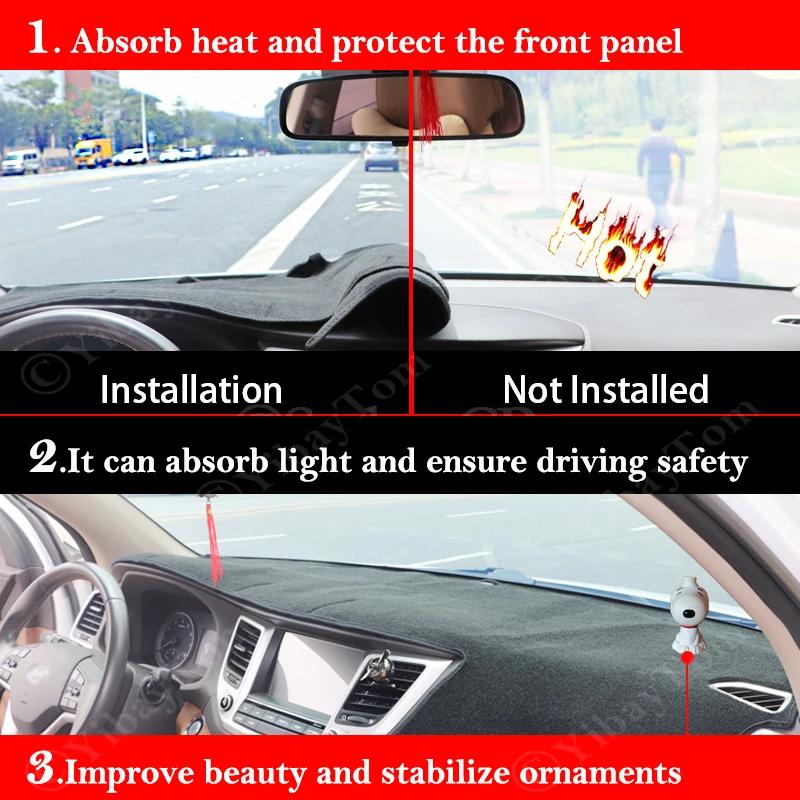 For Toyota Land Cruiser Prado 120 J120 2003~ 2009 Anti-Slip Leather Mat Dashboard Cover Pad Sunshade Accessories 2006 2007 2008