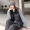 New student sleeveless small lapel vest warm down cotton vest women short vest winter women