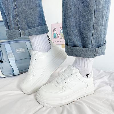 Женская платформа новая осенняя повседневная обувь хай-стрит инс студенческая обувь универсальная обувь на плоской подошве