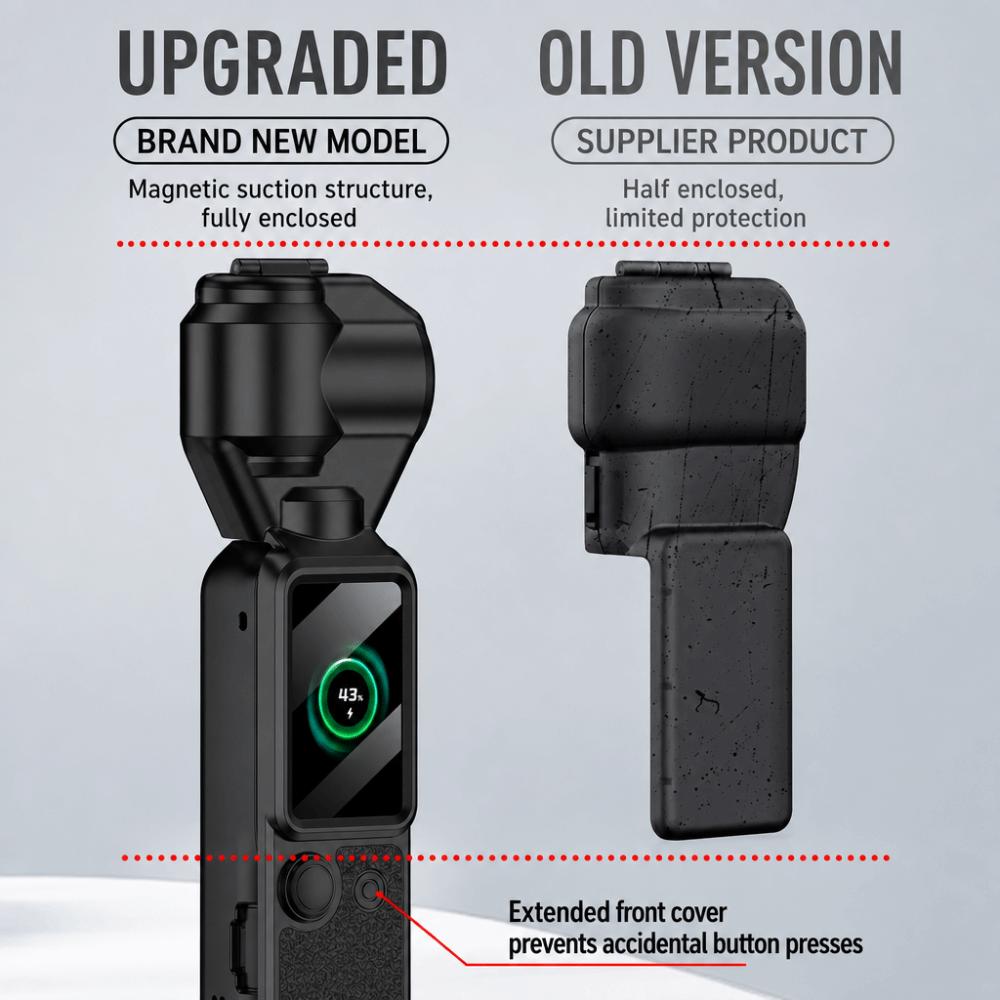 Flip Cover Screen Protector Shockproof Storage Case for DJI Osmo Pocket 4 Gimbal Camera Accessories
