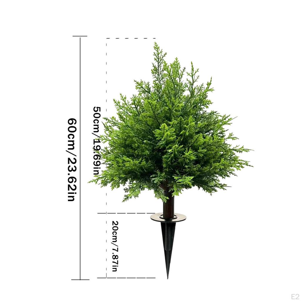 Artificial Cypress Topiary Tree Lifelike Birthday Gift Sun Resistant for