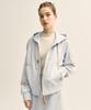 Худи на молнии Satur Lawton свободного кроя небесно-голубое