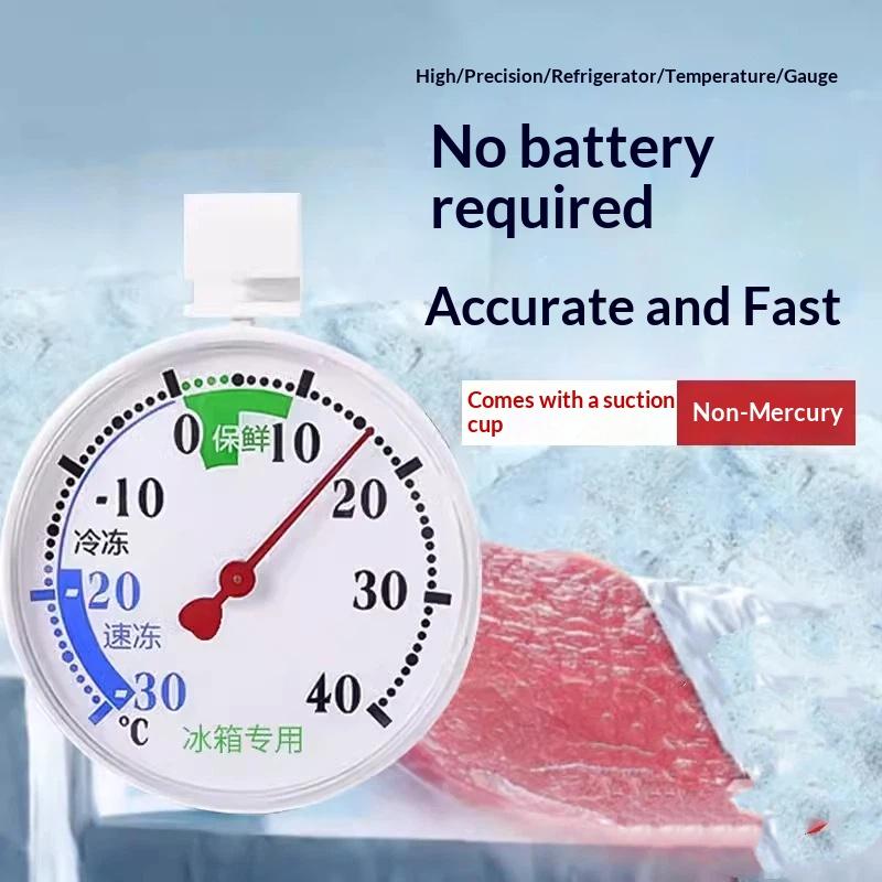 Digital Fridge Thermometer Waterproof Temperature Monitor Dual Scale Display Hanging Design for Home Freezer Use