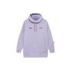 Li Ning Snow Series Logo Print Loose Hooded Sweatshirt Unisex Sweatshirt Purple AWDRF08-4