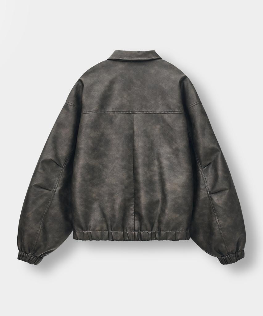 Куртка Dimitri Black из искусственной кожи, стираная, для повседневной носки_Коричневая