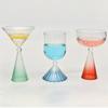 Transparent Irregular Shape Dessert Glass Goblet Gradual Colorful Ice Cream Cup