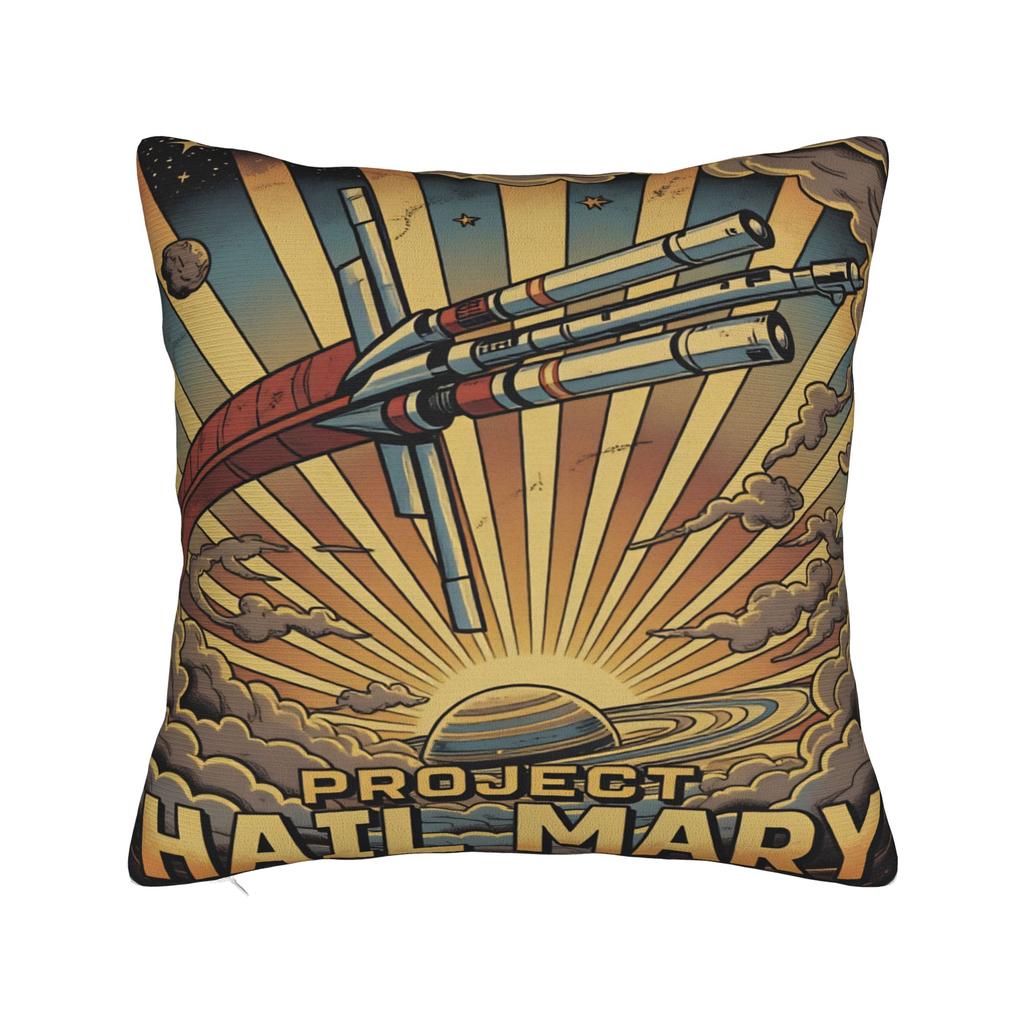 Project Hail Mary Pillow Case  Design Pillow Cover For Sofa Home Decor Kawaii Pillowcases