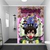 Аниме Клуб свиданий старшей школы Оран Розовая водонепроницаемая полиэстеровая шторка для душа Водонепроницаемые подкладки для штор в ванную 90X180 см