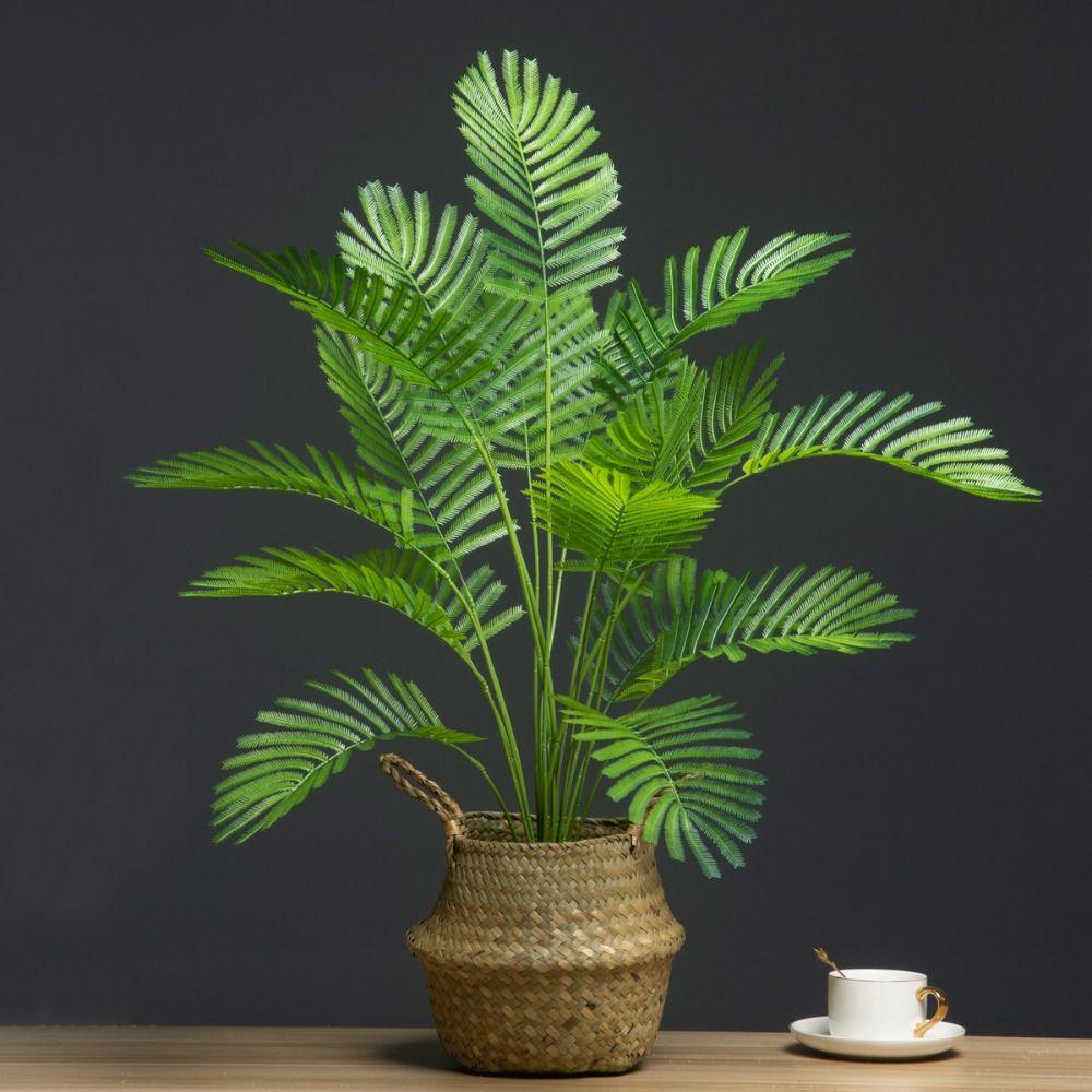 Large Artificial Palm Tree Tropical Plants Fake Palm Leaves Creative Artificial Fern Home