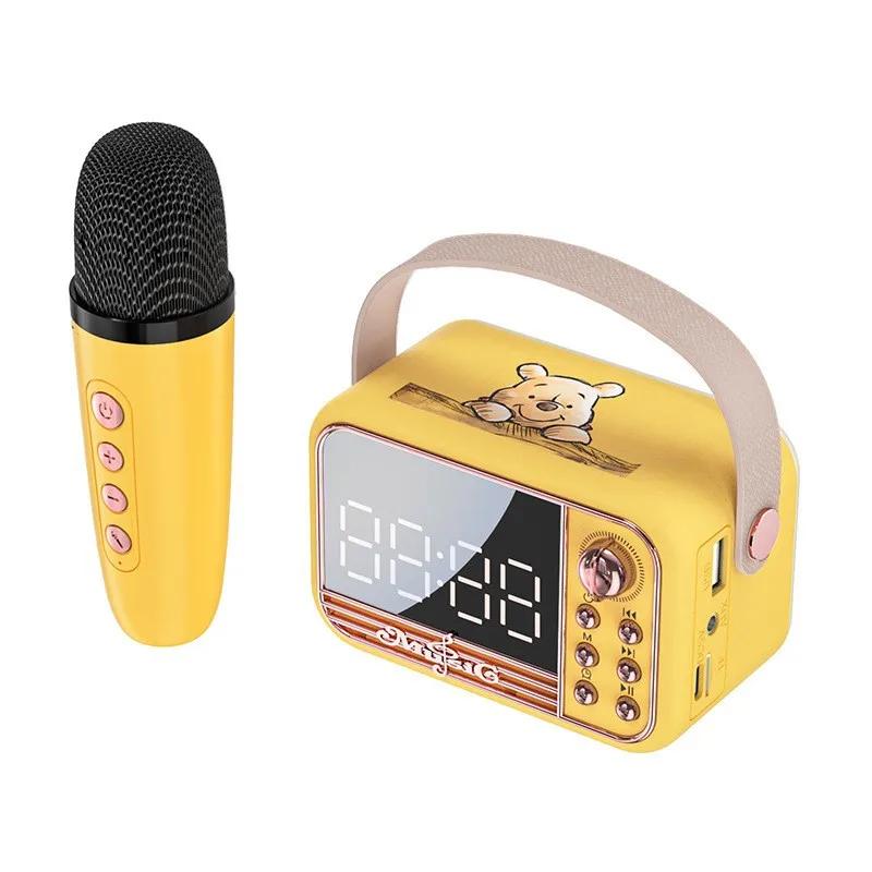 Bluetooth-будильник с динамиком S11 Новый портативный настольный будильник в стиле ретро Европейский динамик Розовый