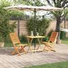 3-piece Folding Bistro Set In Solid Acacia Wood 3375696