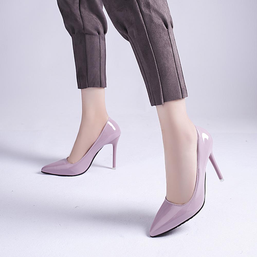 Женская обувь, туфли-лодочки с острым носком, модельные туфли из лакированной кожи, туфли на высоком каблуке, свадебные туфли на каблуке, женские туфли-лодочки Zapatos Mujer