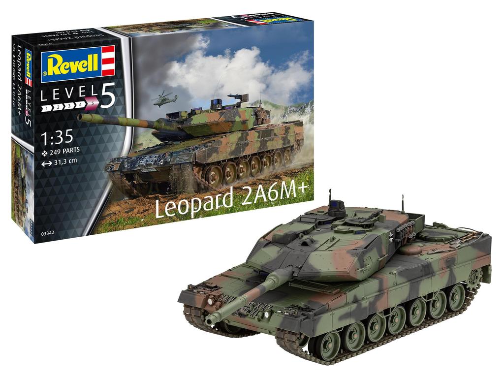 Revell 1/35 Scale German Leopard II A6M+ Plastic Model Kit 03342