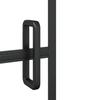 Folding Shower Enclosure ESG Safety Glass 120 x 140 cm Black & Transparent