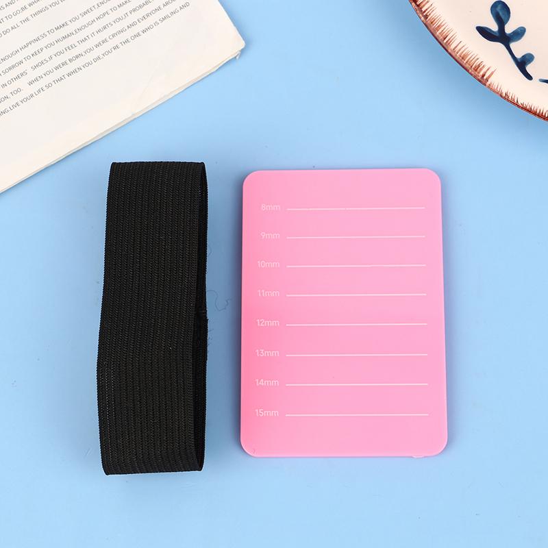 Доска для наращивания ресниц, ручная пластина, держатель для ресниц, поддон для наращивания ресниц с регулируемым ремешком на запястье