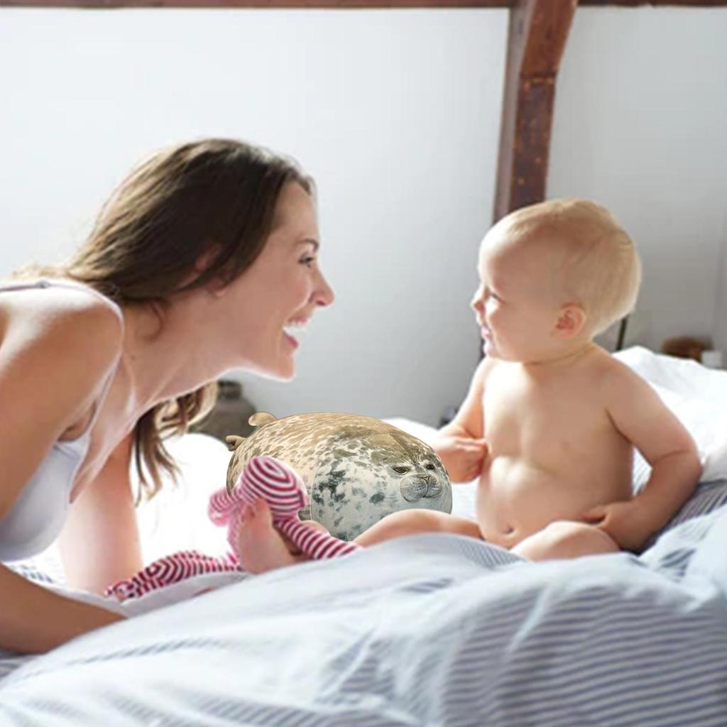 20 см Angry Blob Seal Подушка Chubby 3D Новинка Морской лев Плюшевые подарки для детей Кукла для девочек Мягкая глотка J1R2