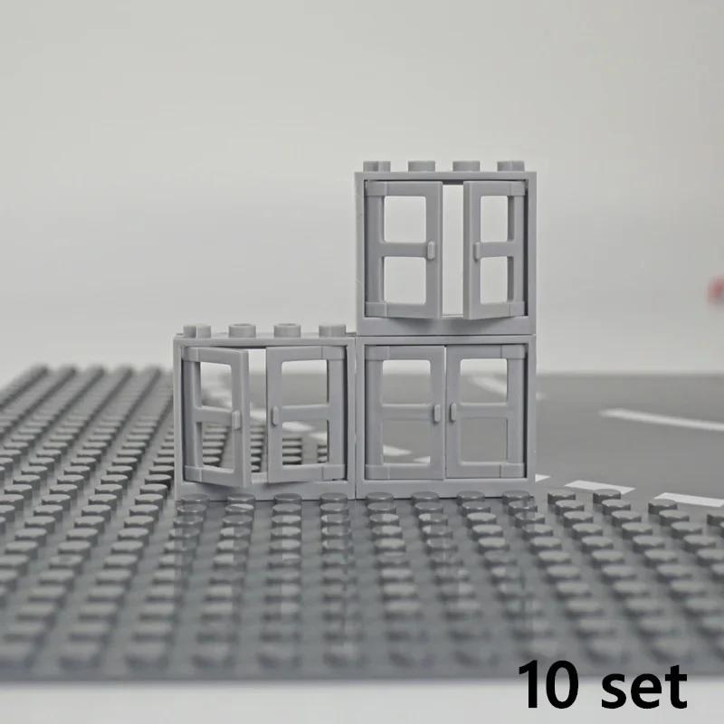 City Friends MOC Дверь Окно Строительные Блоки Забор Лестница Лестница Замок Сад Дом Настенные Аксессуары Сборка Кирпич Leduo Игрушка