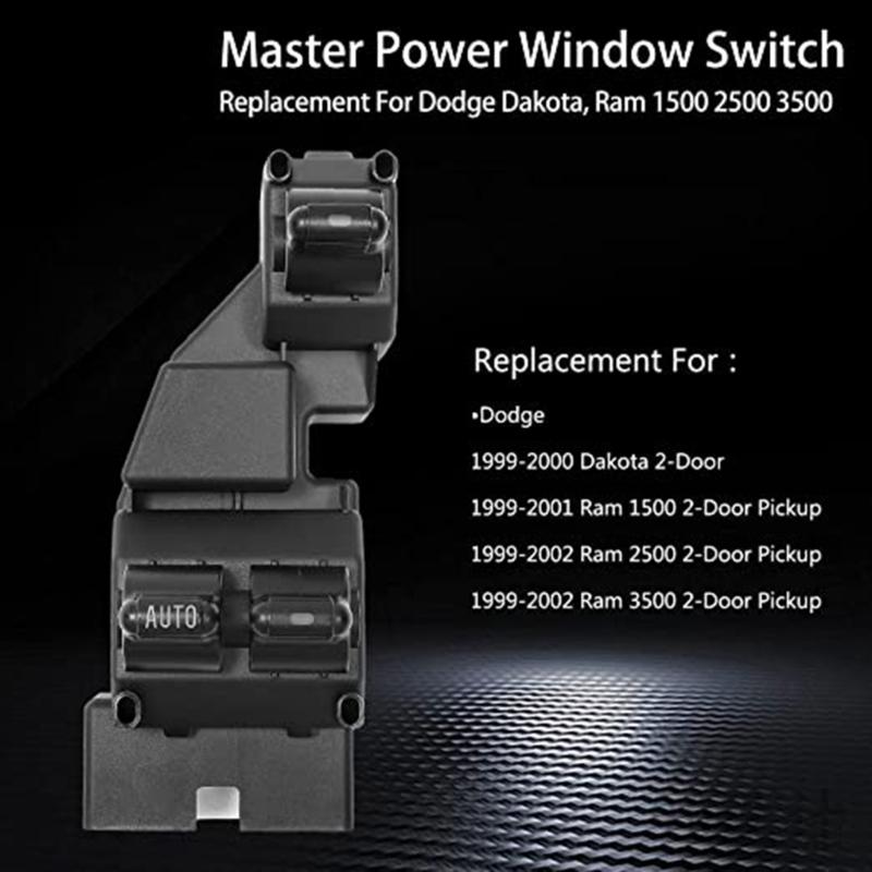 Car Power r Electric Window Controller Switch Console Sturdy Replacement Part Compatible for 56021912AA 901440