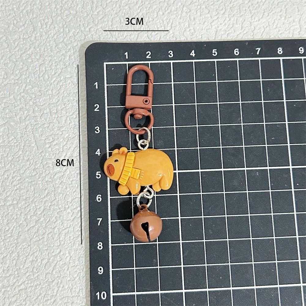 Смола Колокольчик Капибара Брелок Милый Животный Брелок Капибара Подвеска для Сумки Подруги