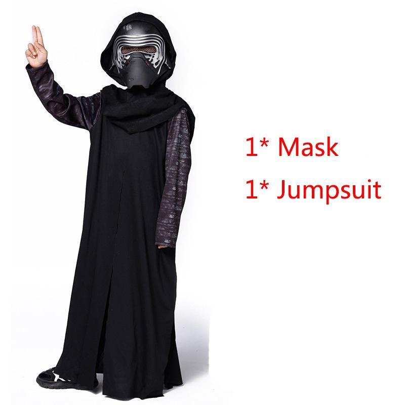 Костюм Дарт Вейдера Детский Комбинезон Костюм Джедая Плащ Маска Косплей Девочки