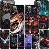 Car Cool Case For Apple Iphone 14 11 13 12 Pro Max Xr 7 8 +Se 2020 Xs 6 6s Plus 5 5s Black Silicone Mobile Phone Shell Cover