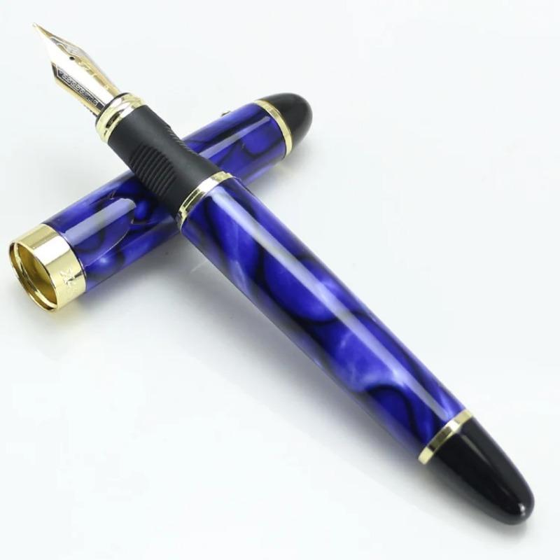 Перьевая ручка JINHAO X450 18KGP 0,5 мм Широкое перо Исполнительная Синяя Мраморная 21 Стиль Канцелярские товары Школьные и Офисные Принадлежности Пишущие Ручки