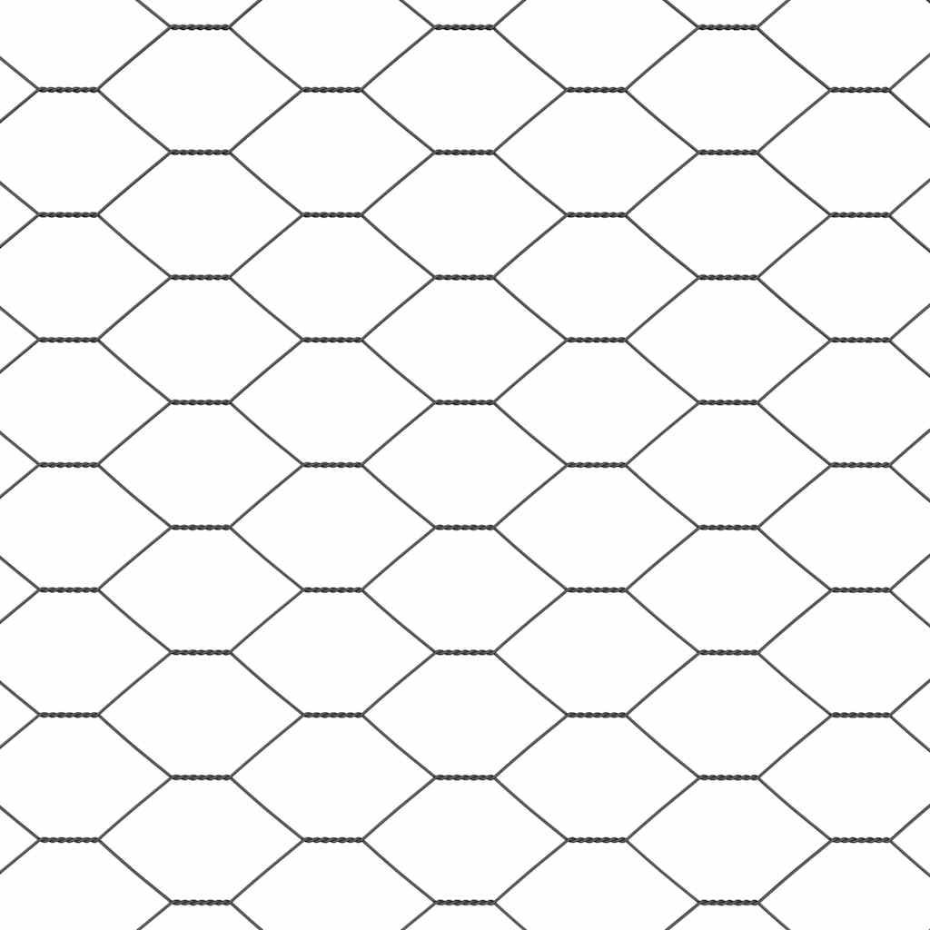 Hexagonal Fence Gray 1.6 x 10 m PVC