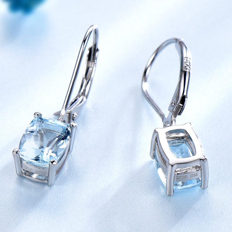 Gica Gema Новые ювелирные изделия из стерлингового серебра 925 пробы, квадратные винтажные великолепные серьги-гвоздики для женщин, тонкие темпераментные ювелирные изделия, подарок на День святого Валентина