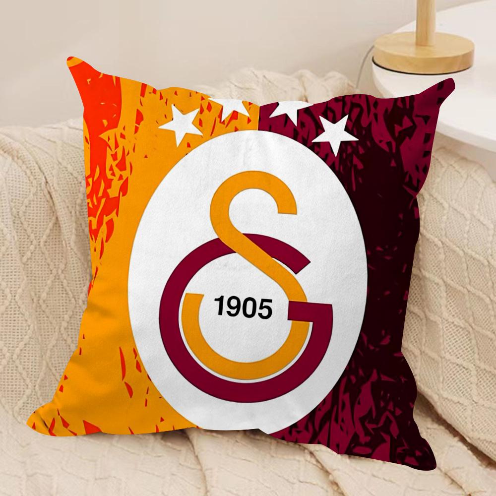 Чехол на подушку с логотипом клуба G-GalatasarayS, мягкая плюшевая ткань, двусторонний принт, чехол на диванную подушку для всех сезонов, декор для дома, подарок