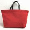 J&M Davidson England Made Hand Tote Bag Red Plain Wool?(USED)