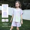 Летний комплект из шорт и топа с tie-dye для девочек Floomix