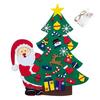 Felt Christmas Tree for Toddlers DIY Xmas Tree Set with Ornaments Indoor Christmas Door Wall Hanging Decorations Xmas Activities Gifts for Kids