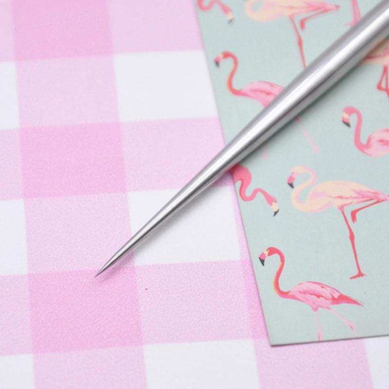 1 шт. 6,1-дюймовая палочка для моделирования керамики из нержавеющей стали, акупрессурная текстура, инструмент для резьбы по керамике, ремесла