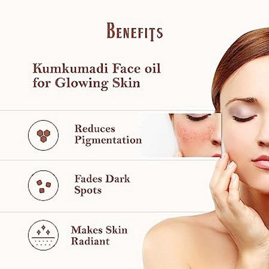 Органическое масло для лица Netra Ayurvedic Kumkumadi Tailam для сияющей кожи 30 мл