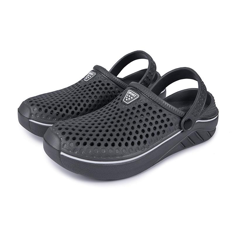 2025 Summer New Products Men's Simple Sandals Fashion Trend Hollow Breathable Hole Shoes Couple Outdoor Beach Shoes