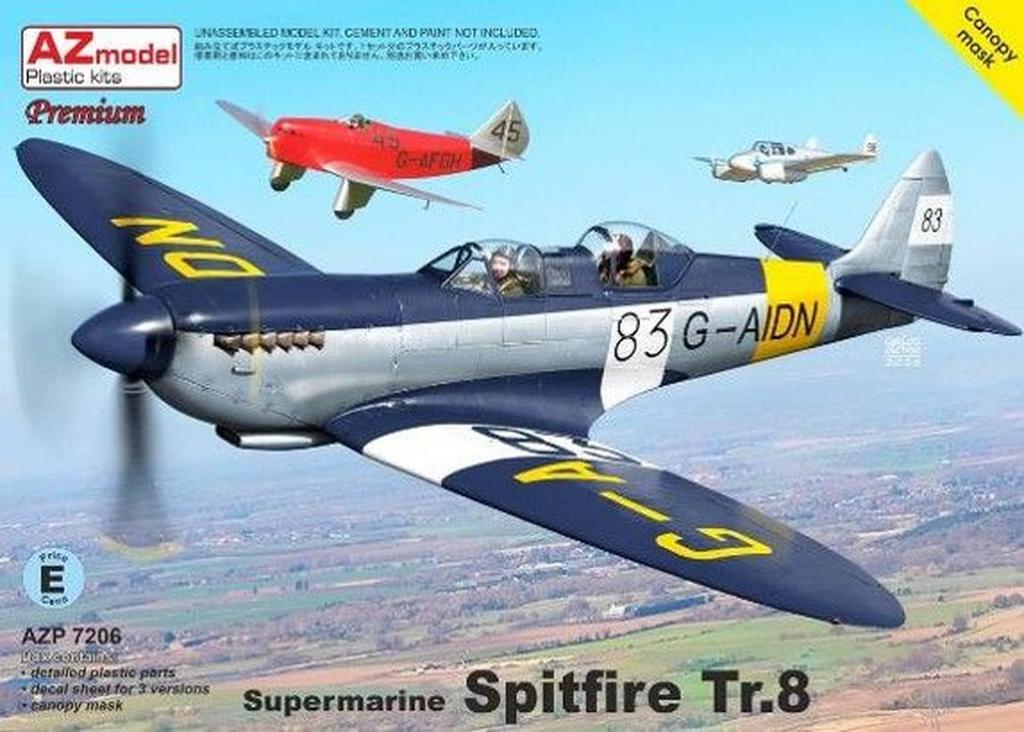 AZ Models Supermarine Spitfire Премиум Издание Пластиковая Модель AZMP7206 1/72 TR.8