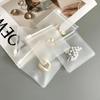 5PCS Transparent EVA Frosted Ziplock Bags Jewelry Packaging Pouches DIY Handmade Earring Necklace Bracelet Storage Organizer
