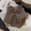 Premium Camel Mohair Soft Waxy Sweater Women's Autumn and Winter New Pullover Cashmere Knitted Sweater Top