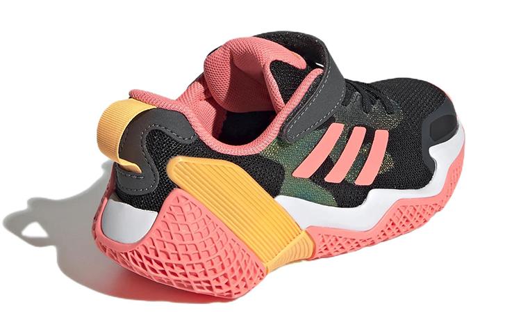 adidas 4Uture Rnr El K Износостойкие Низкие Детские Беговые Кроссовки Черно-Розовые Детские GV7874