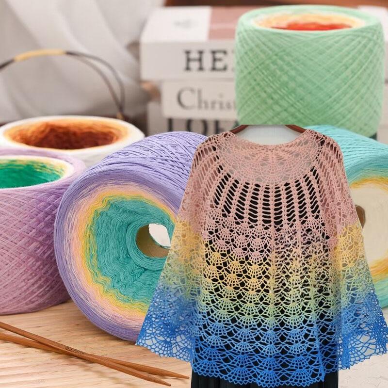 300 г мерсеризованный хлопок смешанная пряжа Fancy Cake ручной работы DIY вязание крючком шаль пальто шарф пряжа