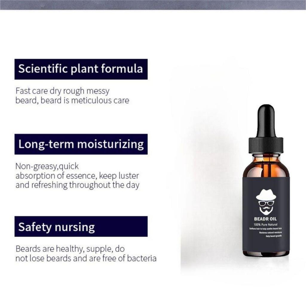 5ML/15ML/30ML/50ML/Natural Beard Growth Oil Facial Hair Grow Beard Essential Oil for Men Styling Beard Grooming Products