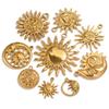 5 PCS Stainless Steel smirk Sun Launch Heart Pendant for Jewelry Connector Earring Making Supplies DIY Accessories Wholesale